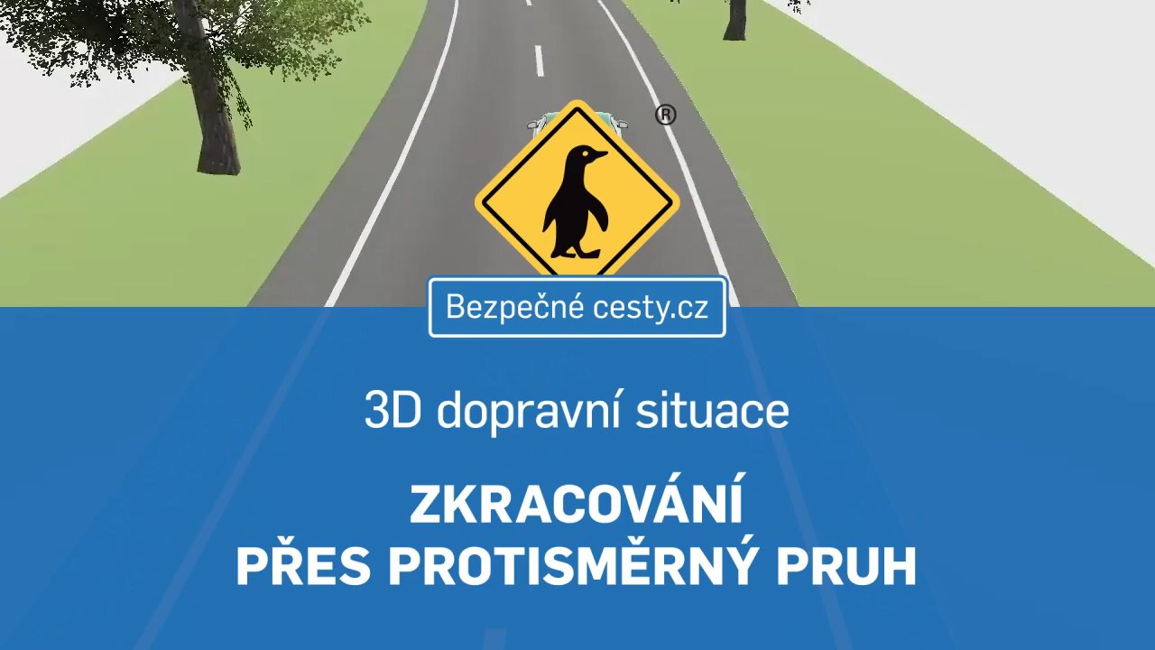 14 Zkracovani pres protismerny pruh